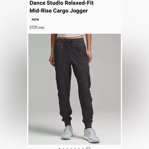 Dance Studio Relaxed-Fit Mid-Rise Cargo Jogger s